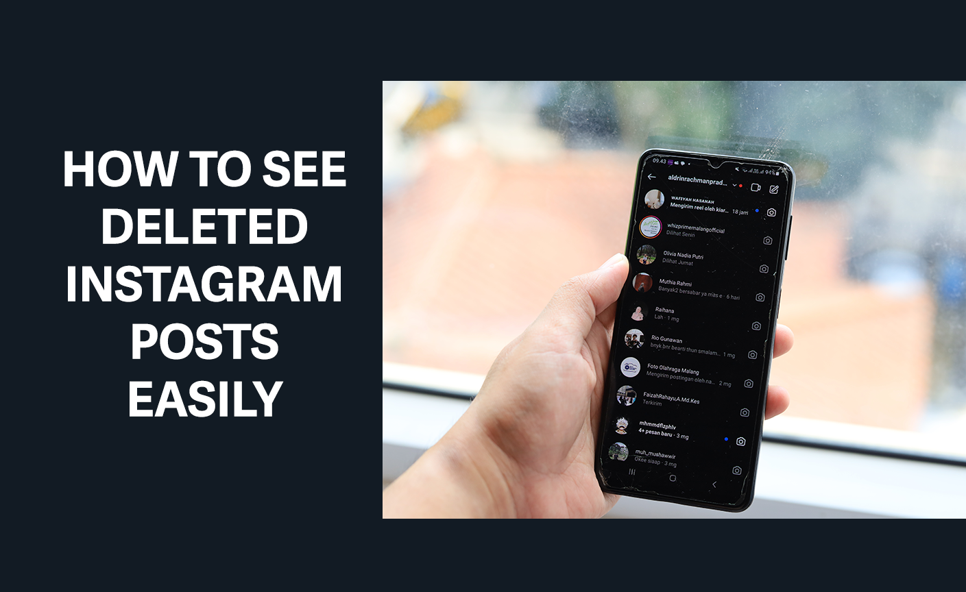 how to see deleted instagram posts
