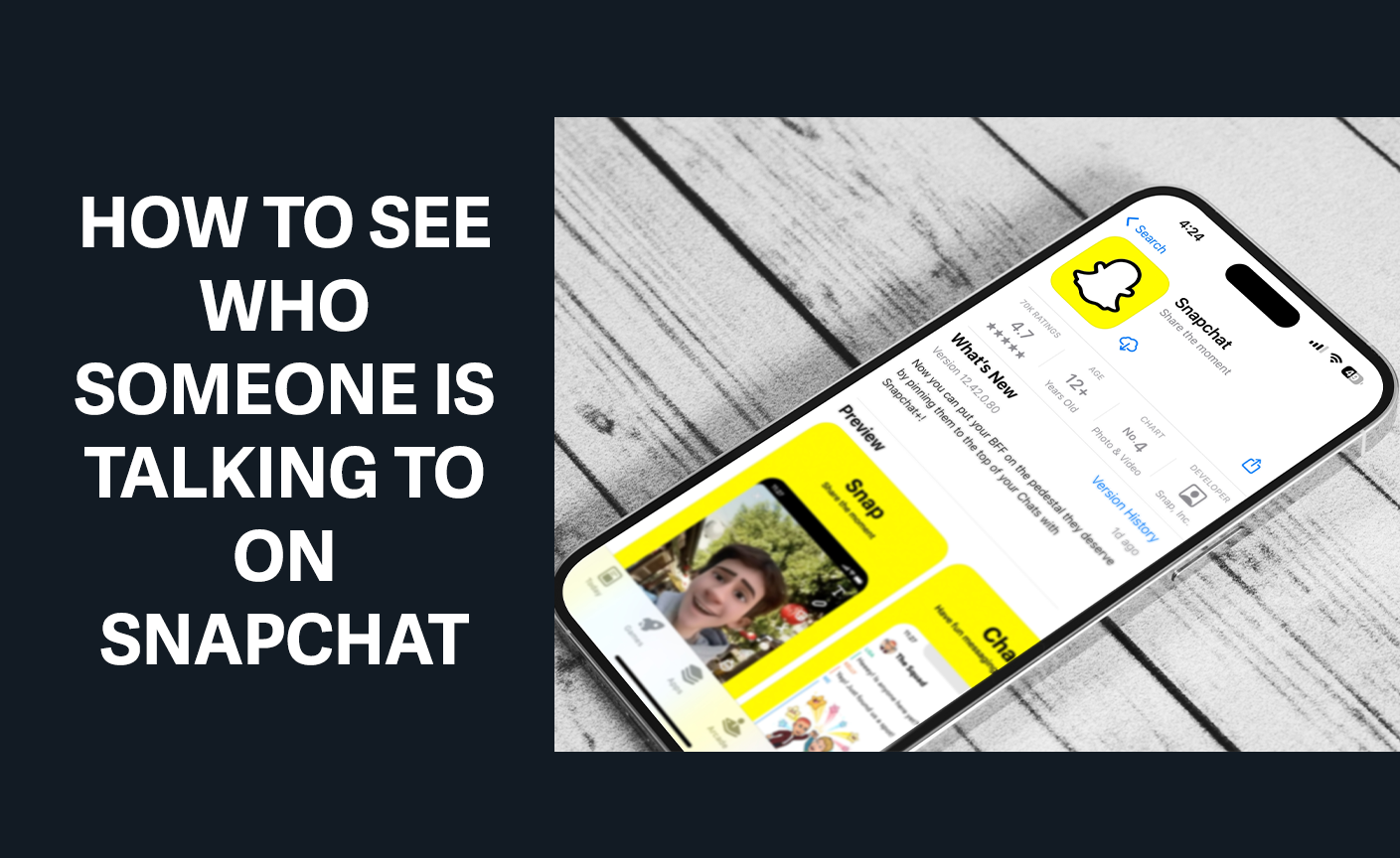 how to see who someone is snapping
