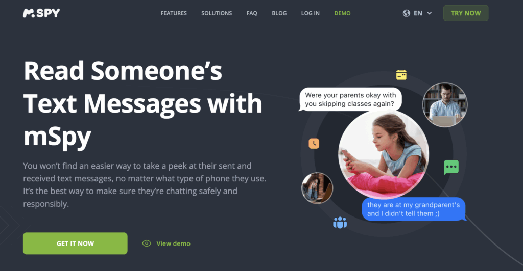 read someone’s text messages with mspy