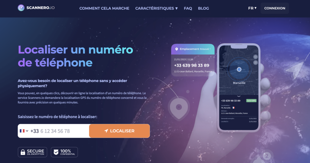localiser un numéro de téléphone à l'aide de scannero
