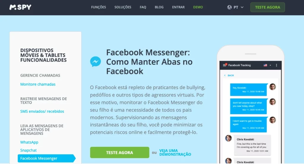  como ver conversas secretas no messenger de outra pessoa com mspy