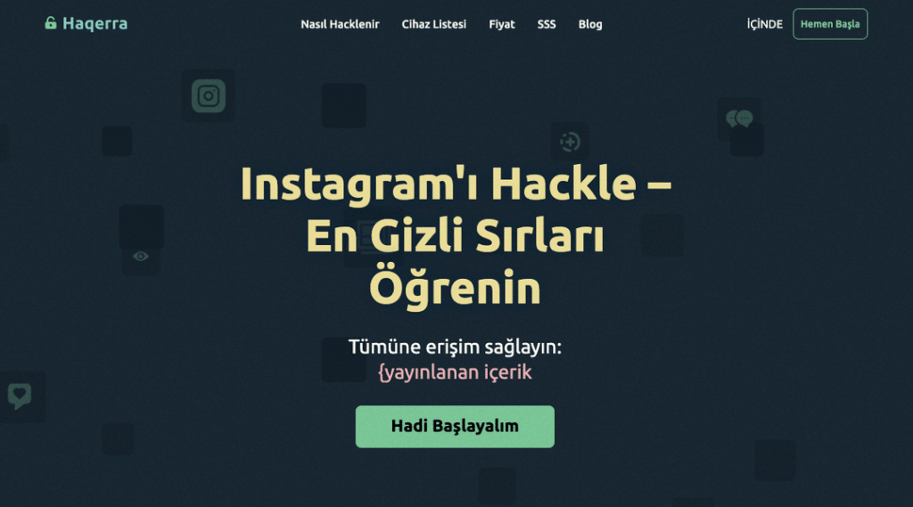 haqerra i̇le instagram'i taki̇p edi̇n