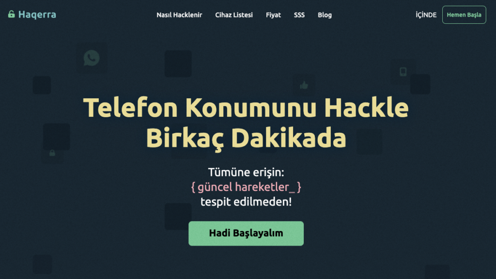 haqerra’yı kullanarak cep telefonunu takip