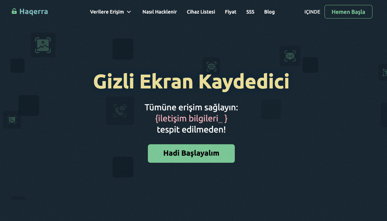 haqerra gizli ekran kaydedici